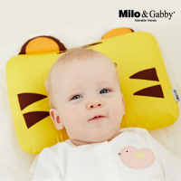 美国Milo&Gabby婴儿枕头3D定型枕新生儿防偏头枕卡通动物枕头