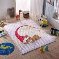 韩国宝宝爬行垫加厚夏季儿童折叠婴儿地垫游戏毯客厅爬垫纯棉环保