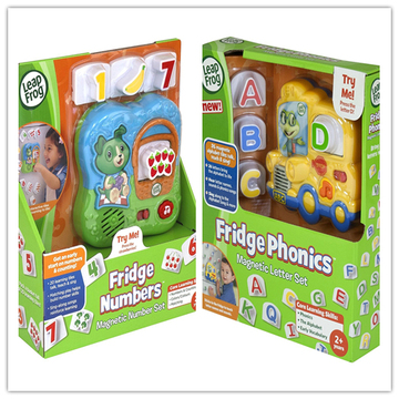 美国LeapFrog跳蛙冰箱贴磁性字母数字贴自然拼读英文玩具益智