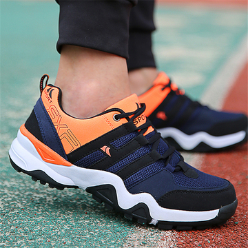 男鞋秋季韩版运动鞋男士透气休闲鞋厚底大码旅游鞋男款学生跑步鞋