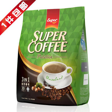 马来西亚进口咖啡超级榛果味咖啡Super三合一即溶咖啡600g 包邮