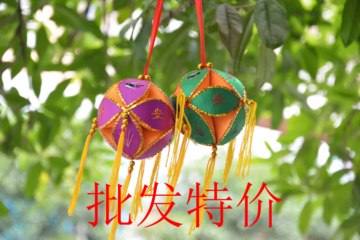广西壮族民族手工绣球厂 批发高档 民族绣球、4CM、6CM、8CM10CM