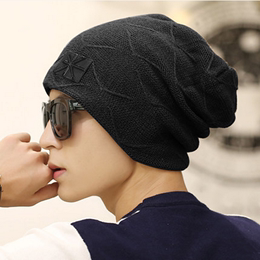 帽子男士冬天针织帽毛线帽户外冬季加绒保暖护耳包头帽韩版潮青年