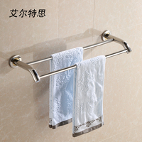 毛巾杆不锈钢 毛巾架双杆 浴室洗手间毛巾挂架厕所晾浴巾双杆包邮
