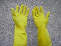 厂家直销工业黄手套洗碗 洗衣服手套家务手套 橡胶 胶皮 乳胶手套