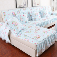 图慕 韩式四季蕾丝唯美简约现代沙发垫罩套巾全包欧式客厅坐垫子