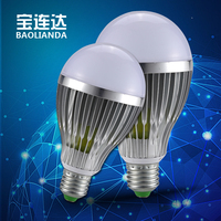 led灯泡 E27 E14螺口 3W5W光源节能超高亮家用大功率贴片球泡