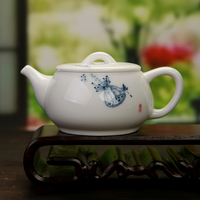 手绘茶壶陶瓷功夫茶具套装单壶 景德镇手绘茶具过滤茶壶正品包邮