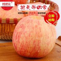 【村状元】正宗延安山地红富士苹果85#7斤新鲜孕妇农家水果冰糖心