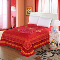 床单单件 床上用品双人被单1.8m2.0米床秋冬斜纹棉布加厚磨毛床单