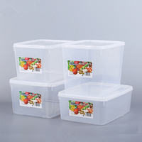 日本长方形大容量塑料保鲜盒冰箱收纳整理盒冷冻 密封保鲜盒包邮