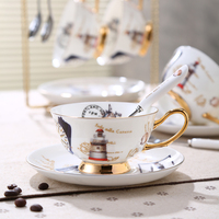 欧式咖啡杯碟套装陶瓷英式咖啡杯具骨瓷咖啡杯创意欧式茶杯子包邮