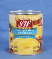 烘焙原料菲律宾进口 SW糖水菠萝片罐头836g 菠萝罐头 水果罐头