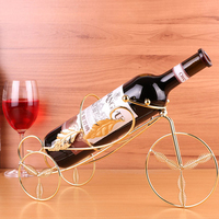 创意红酒架铁艺酒瓶架子欧式洋酒架酒吧台葡萄酒支架酒具悬浮摆件