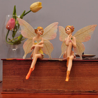 欧式创意家居树脂天使摆件儿童房装饰品可爱吊脚娃娃摆件特价包邮