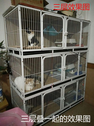 猫狗通用大型猫笼可以单层使用可以叠加使用猫笼子狗笼子繁殖猫笼