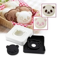 出口日本 可爱熊猫三明治面包模具制作器 吐司盒点心DIY面包模