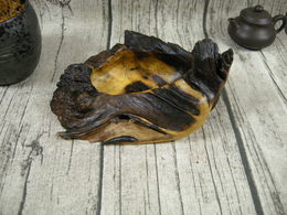 岩桑实木工艺品创意随型饰品摆件树瘤根雕木雕根艺自然随形烟灰缸