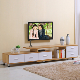 简约现代电视柜钢化玻璃伸缩欧式组合客厅大小户型电视柜家具