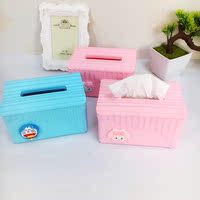 新品韩式叮当猫塑料纸巾盒创意卫生间纸巾抽可爱抽纸盒纸巾筒包邮