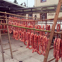 安徽有机香肠 农家手工灌制腊肠 自制土猪黑猪肉腊肠批发2斤1000g