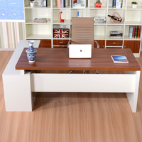 简约现代笔记本电脑桌台式家用书桌书架组合办公桌子老板桌写字桌