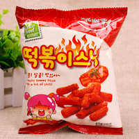 韩国进口零食品 三千里辣味炒年糕打糕条65g 好吃的休闲膨化小吃