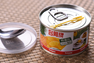 泰国原产台湾进口新鲜水果菠萝罐头台凤牌四分片凤梨罐头227g*6罐