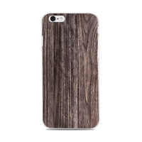 商务男iPhone7 6 6S Plus 苹果手机壳手机套浮雕立体黑橡木头木纹