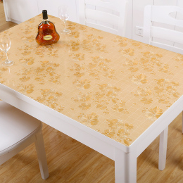 图慕餐桌布软质PVC软玻璃防水防烫塑料台布客厅茶几垫透明磨砂