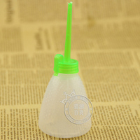 5个塑料空瓶白色透明塑料小油壶小号塑料瓶子缝纫机油壶小巧实用