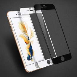 苹果6钢化膜全屏4.7 苹果6s钢化膜弧边iphone6贴膜6plus买一发二