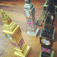英国皇家大本钟模型 伦敦地标哥特式建筑钟塔伊丽莎白塔 书柜摆件