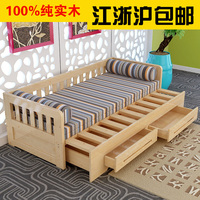 实木沙发床1.8米1.5小户型多功能两用可折叠储物宜家双人简约