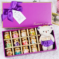 韩国进口创意许愿瓶糖果礼盒装女友同学生日礼物星空棒棒糖礼盒