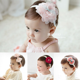 新款韩国儿童发带 小公主韩版婴儿头饰 女宝宝生日头花布布同款
