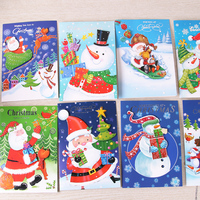 韩国创意新款贺卡带信封 圣诞节平安夜专用可爱迷你小卡片包邮