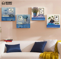 客厅装饰画地中海现代简约沙发背景墙画抽象欧式无框画挂画壁画