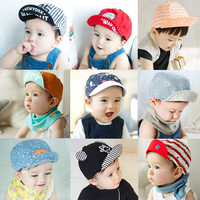 婴儿帽子春秋夏 宝宝鸭舌帽遮阳帽6-12个月0 1 2岁小孩帽子男女童